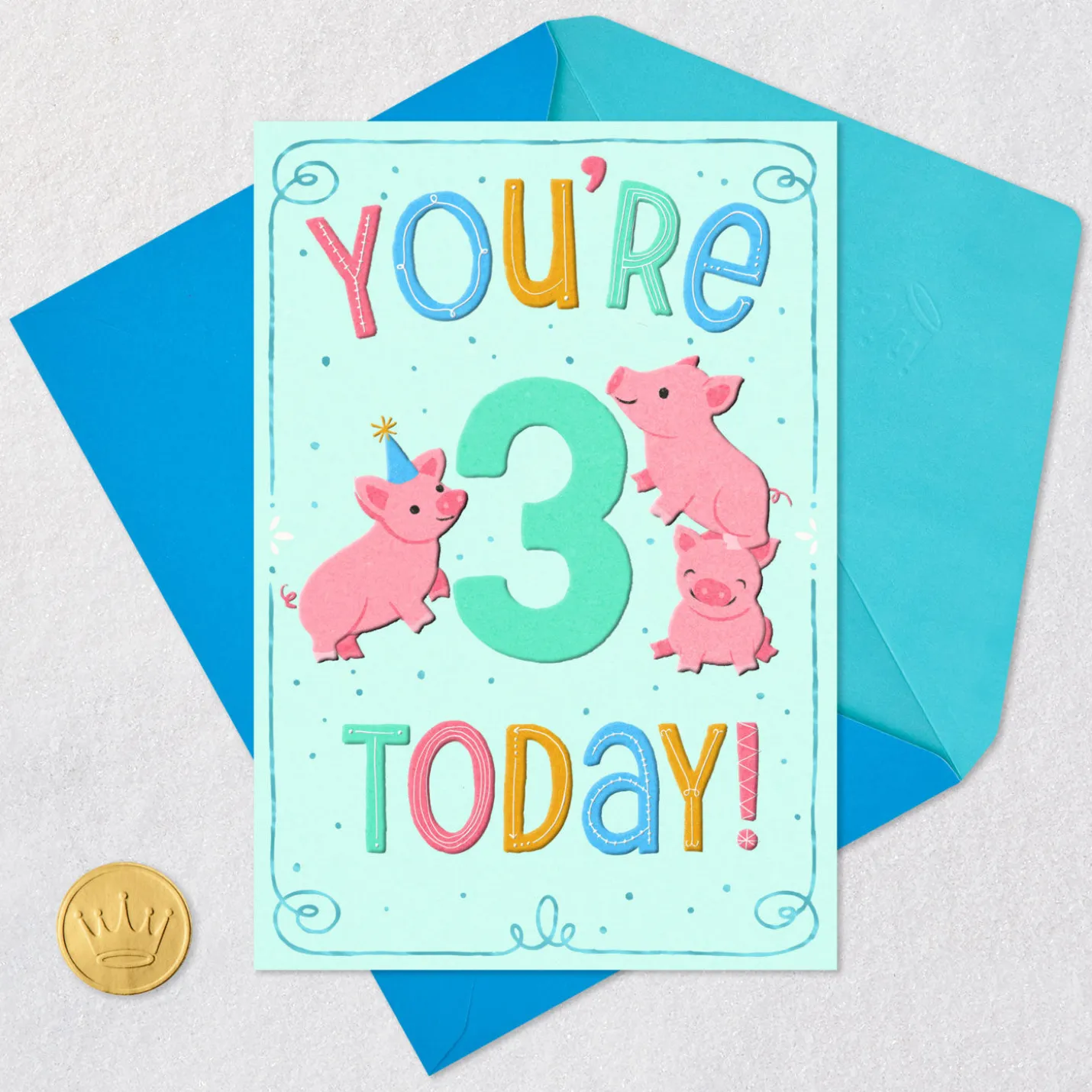 Celebrating You Today 3rd Birthday Card
