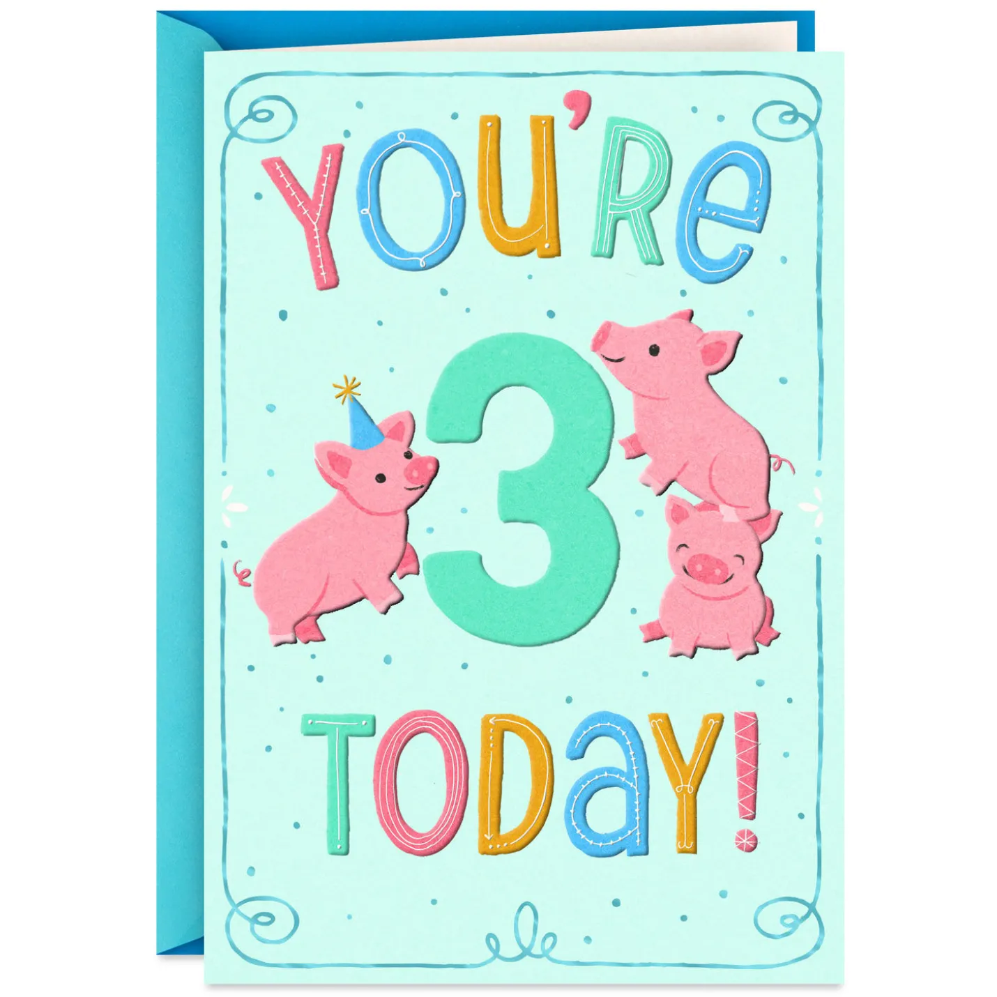 Celebrating You Today 3rd Birthday Card