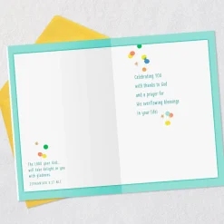 Celebrating You With Thanks to God Religious Birthday Card