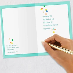 Celebrating You With Thanks to God Religious Birthday Card