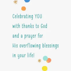 Celebrating You With Thanks to God Religious Birthday Card