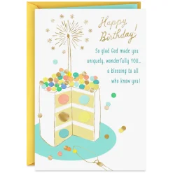 Celebrating You With Thanks to God Religious Birthday Card