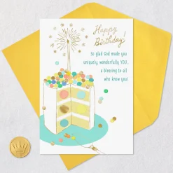 Celebrating You With Thanks to God Religious Birthday Card