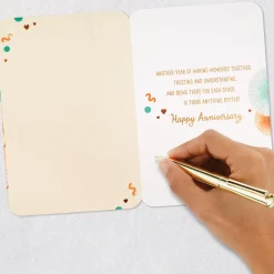 Celebrating Another Year of Love Anniversary Card for Couple