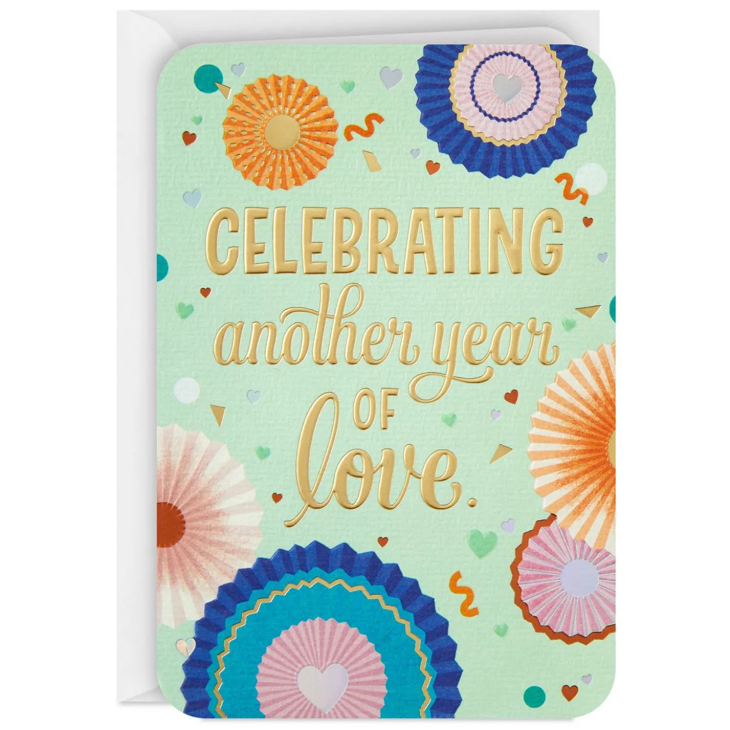 Celebrating Another Year of Love Anniversary Card for Couple