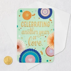 Celebrating Another Year of Love Anniversary Card for Couple