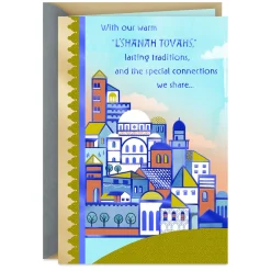 Celebrating Blessings Rosh Hashanah Card From Both