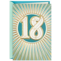 Celebrating Discoveries 18th Birthday Card
