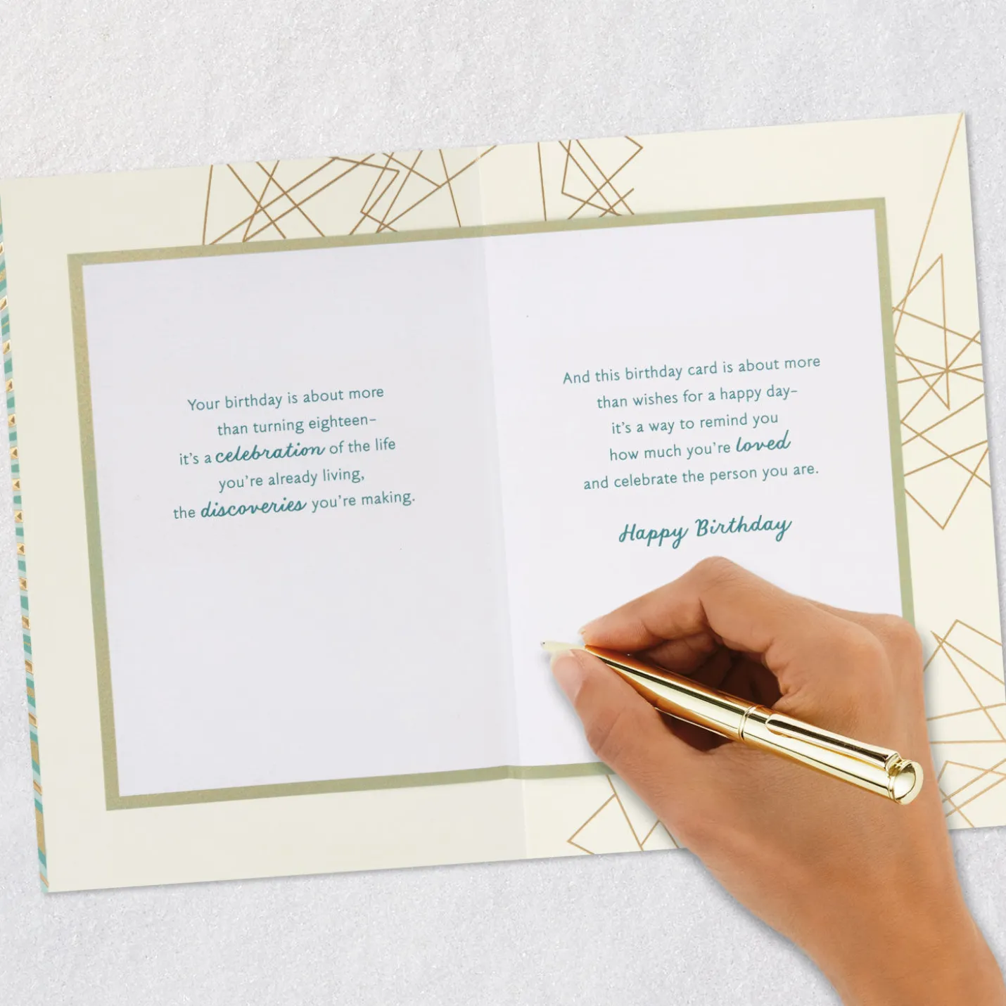 Celebrating Discoveries 18th Birthday Card