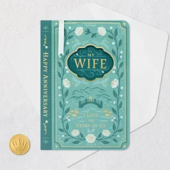 Celebrating Our Story Romantic Anniversary Card for Wife