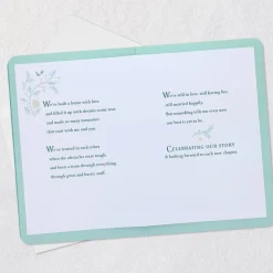 Celebrating Our Story Romantic Anniversary Card for Wife
