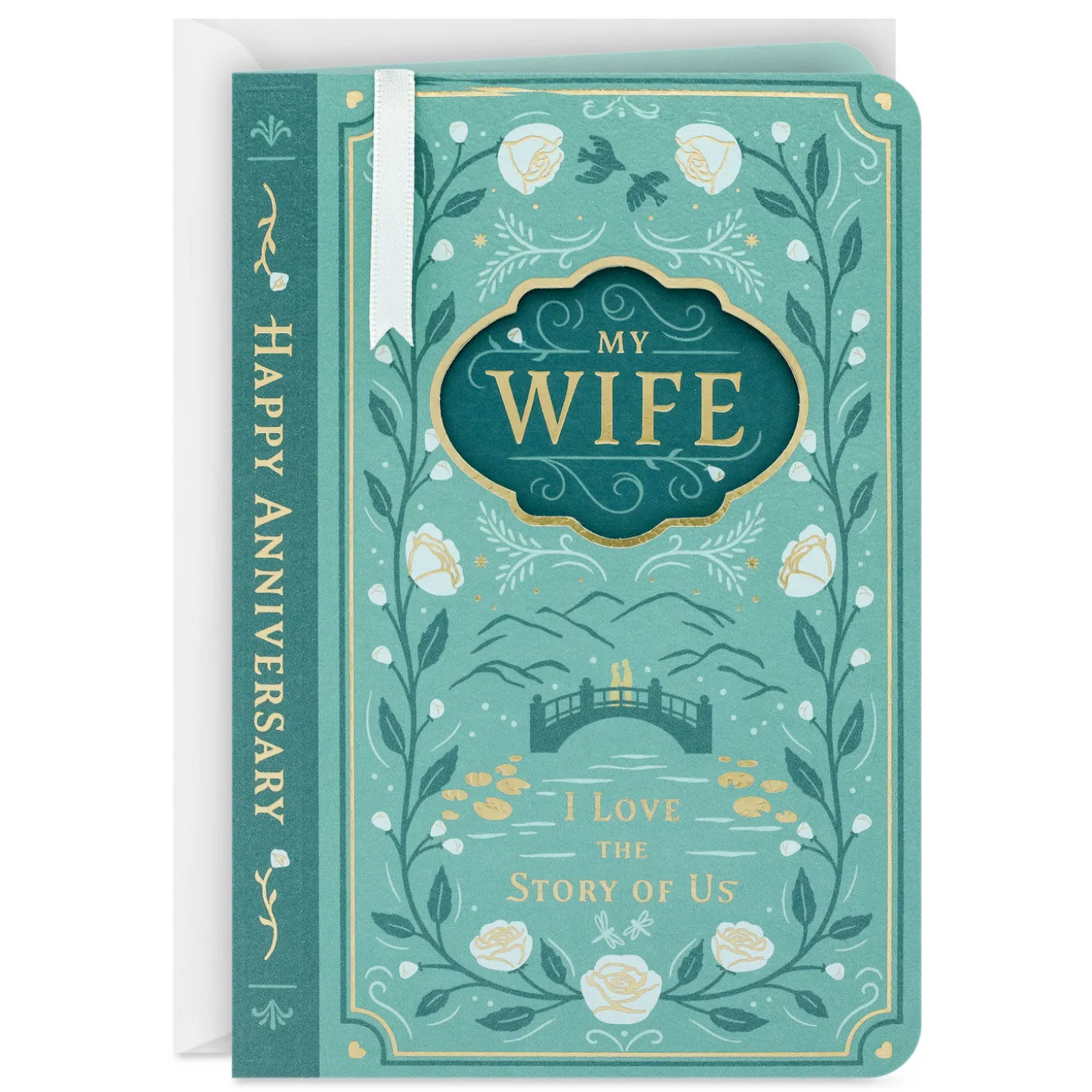 Celebrating Our Story Romantic Anniversary Card for Wife