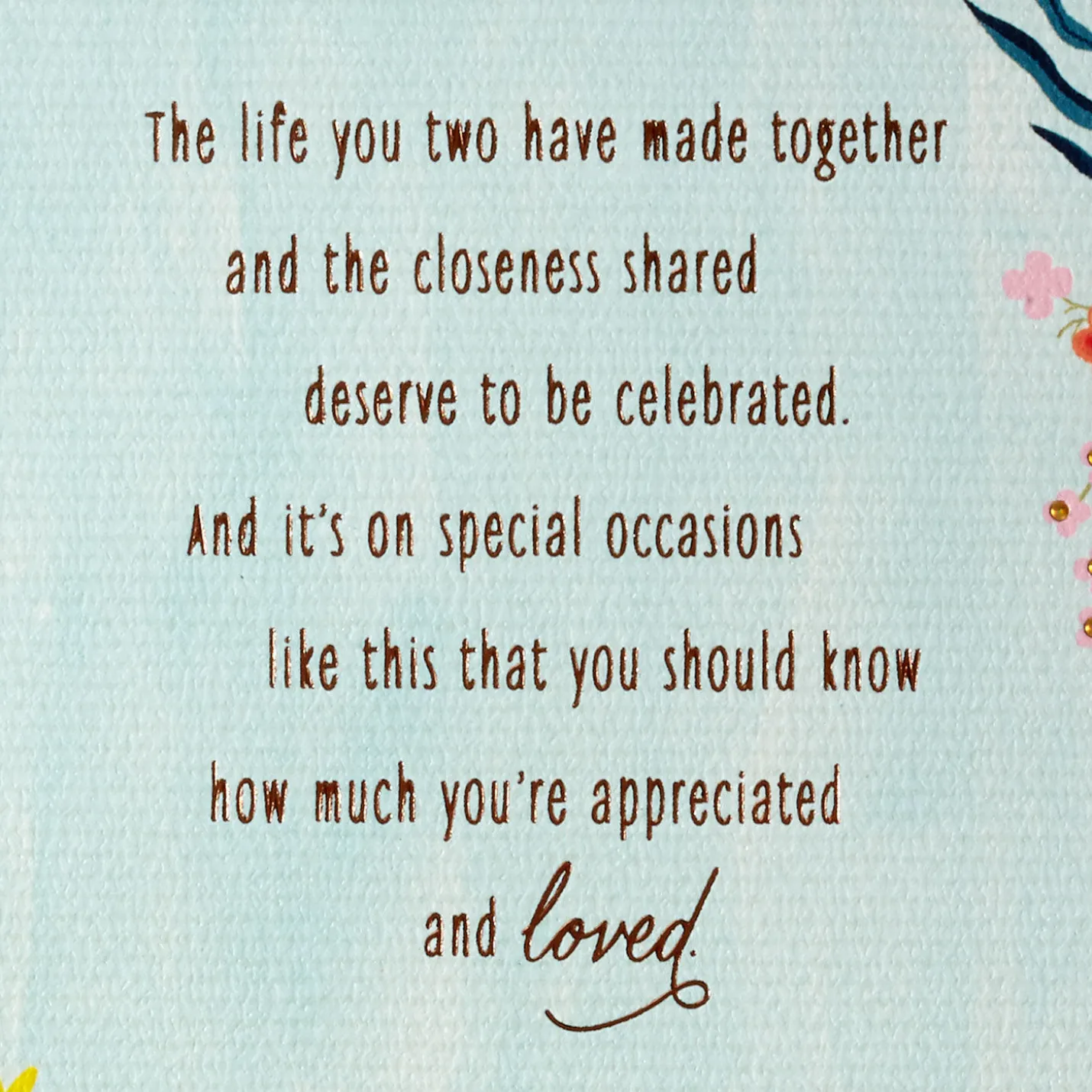 Celebrating the Life You've Made Together Anniversary Card for Parents