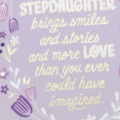 Celebrating the Love That Makes Us Family Birthday Card for Stepdaughter