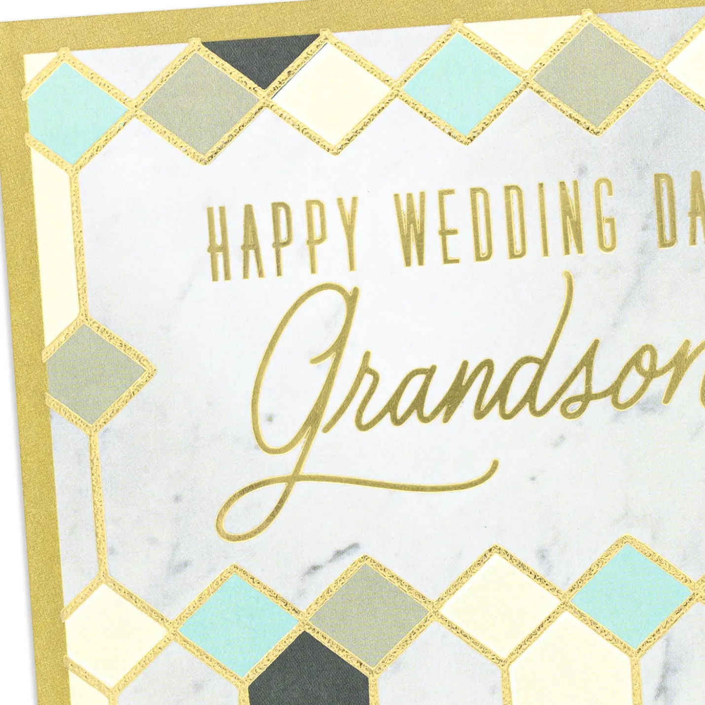 Celebrating This Beautiful New Chapter Wedding Card for Grandson