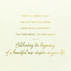 Celebrating This Beautiful New Chapter Wedding Card for Grandson