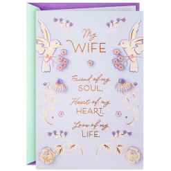 Celebrating You and a Lifetime of Love Romantic Birthday Card for Wife
