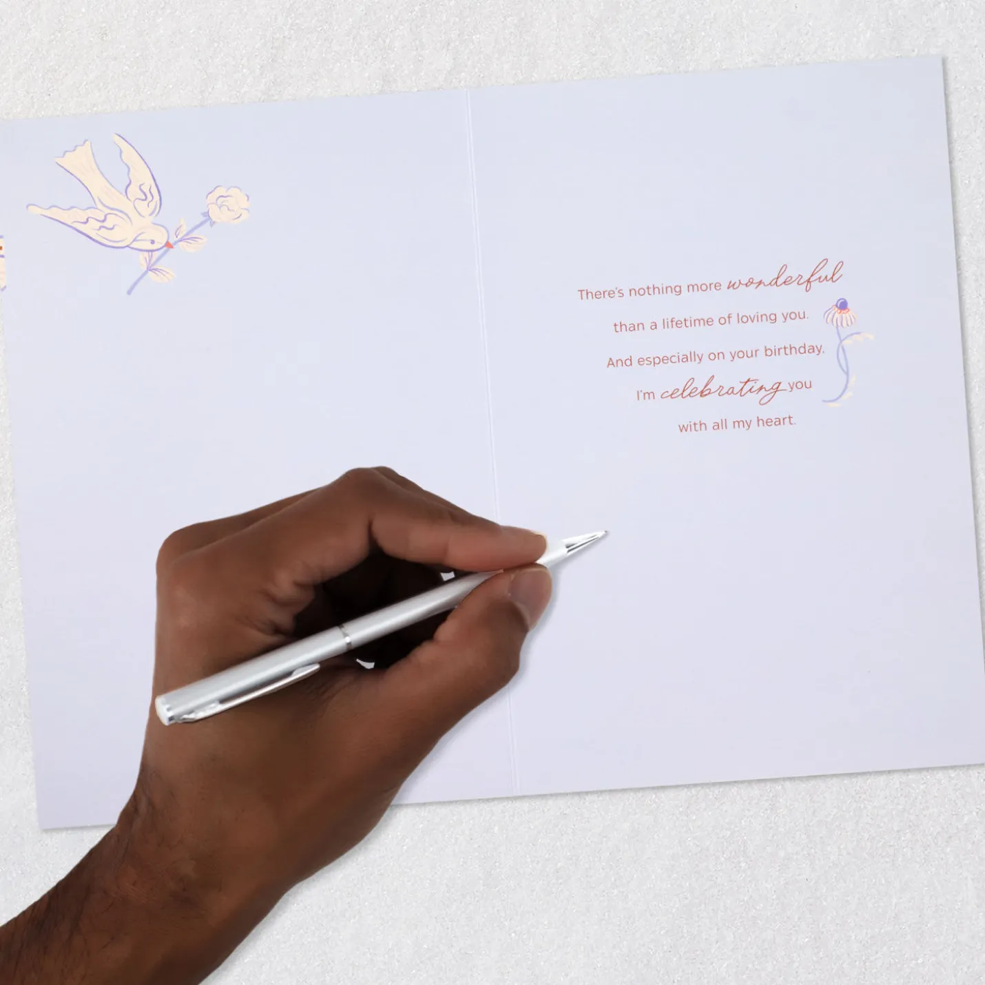 Celebrating You and a Lifetime of Love Romantic Birthday Card for Wife