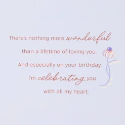 Celebrating You and a Lifetime of Love Romantic Birthday Card for Wife