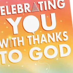 Celebrating You Assorted Religious Birthday Cards, Box of 12