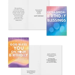 Celebrating You Assorted Religious Birthday Cards, Box of 12
