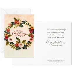 Celebrating You Assorted Religious Anniversary Cards, Box of 12