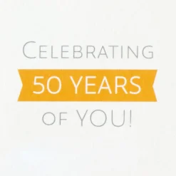 Celebrating You 3D Pop-Up 50th Birthday Card