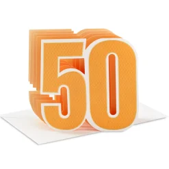 Celebrating You 3D Pop-Up 50th Birthday Card