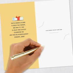 Celebrating You Money Holder Graduation Card
