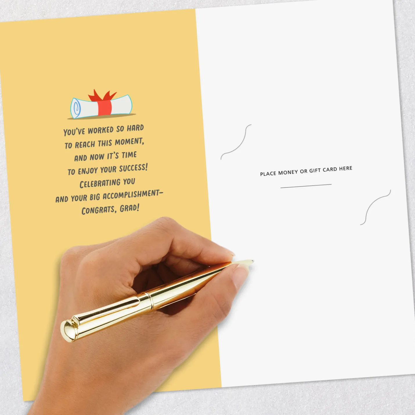 Celebrating You Money Holder Graduation Card