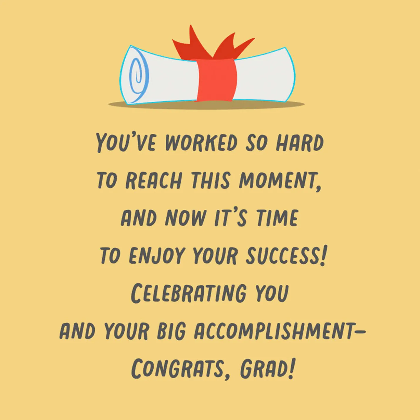 Celebrating You Money Holder Graduation Card