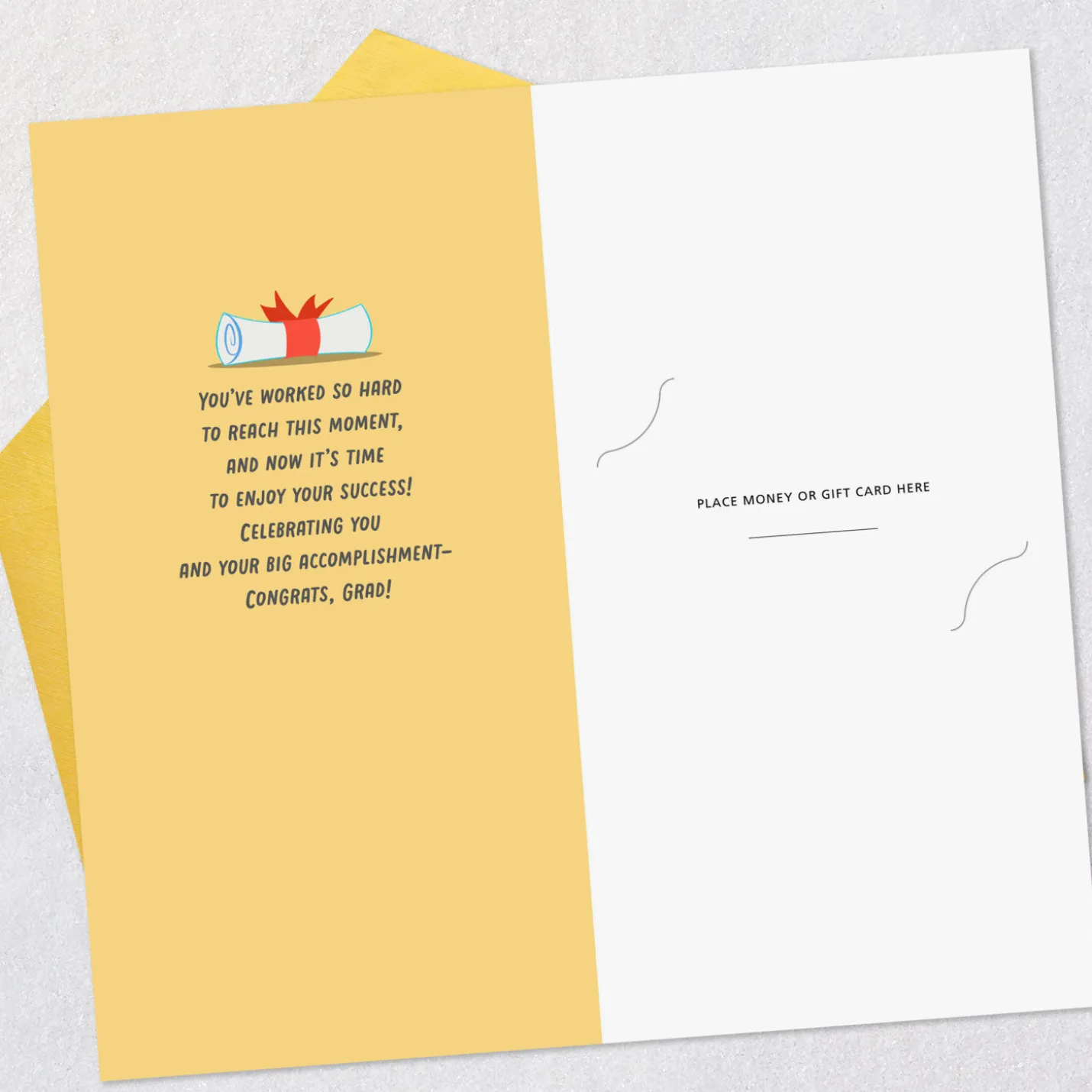 Celebrating You Money Holder Graduation Card