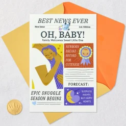 Celebrating Your Awww-mazing News New Baby Card
