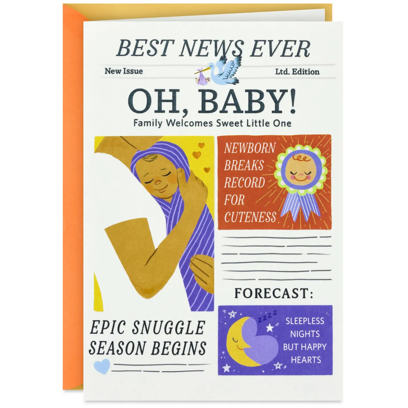 Celebrating Your Awww-mazing News New Baby Card