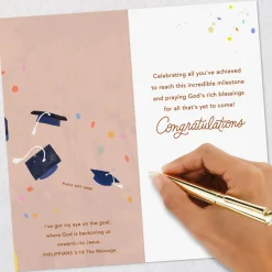Celebrating You Religious Money Holder Graduation Card