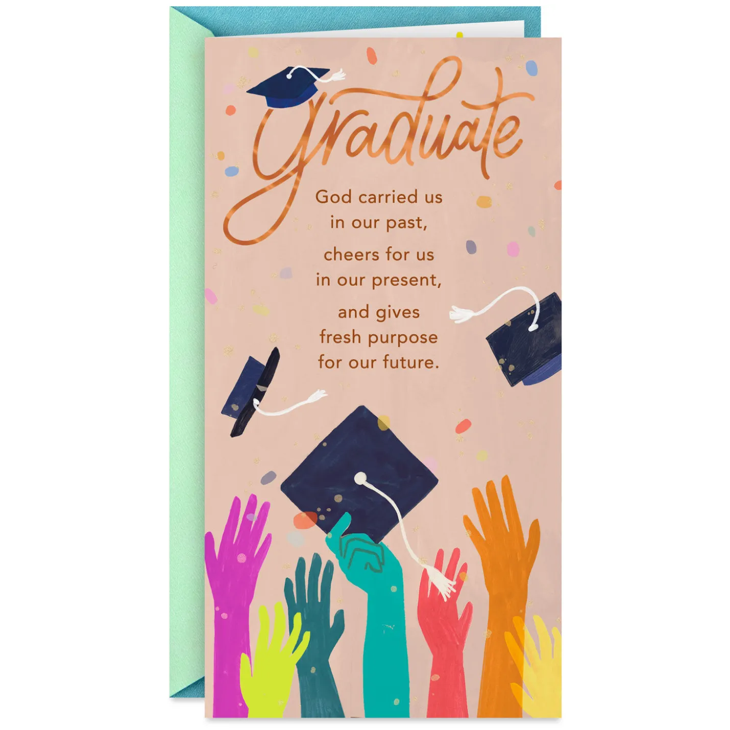 Celebrating You Religious Money Holder Graduation Card
