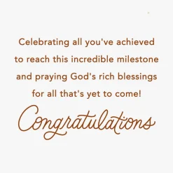Celebrating You Religious Money Holder Graduation Card