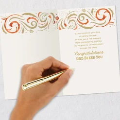 Celebrating Your Faithful Service Religious Golden Jubilee Card