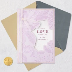 Celebrating Your Firm Foundation Anniversary Card for Couple