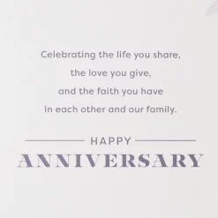 Celebrating Your Firm Foundation Anniversary Card for Couple