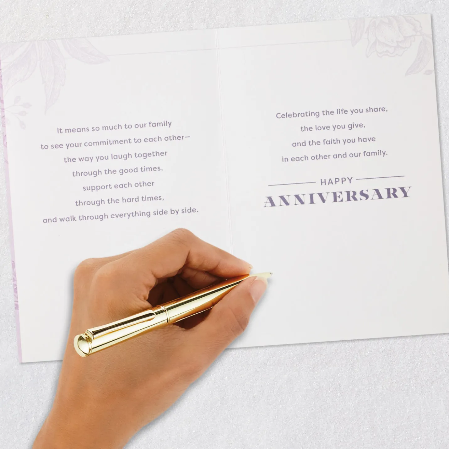 Celebrating Your Firm Foundation Anniversary Card for Couple