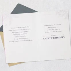 Celebrating Your Firm Foundation Anniversary Card for Couple