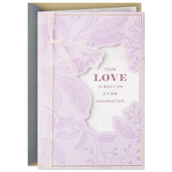 Celebrating Your Firm Foundation Anniversary Card for Couple
