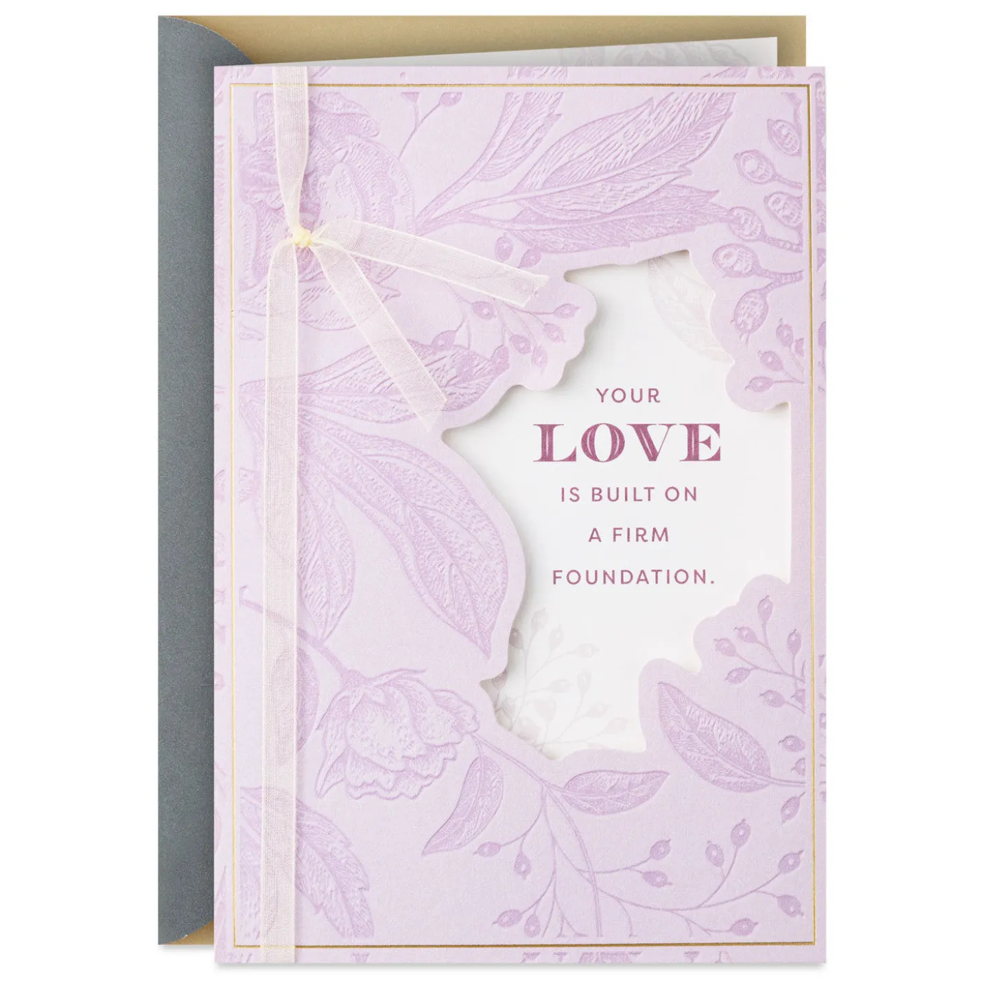 Celebrating Your Firm Foundation Anniversary Card for Couple