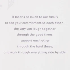 Celebrating Your Firm Foundation Anniversary Card for Couple