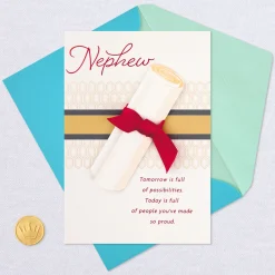 Celebrating Your Important Milestone Graduation Card for Nephew
