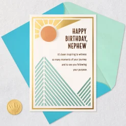 Celebrating Your Journey Birthday Card for Nephew