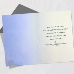 Celebrating Your Love Story Anniversary Card for Granddaughter and Spouse