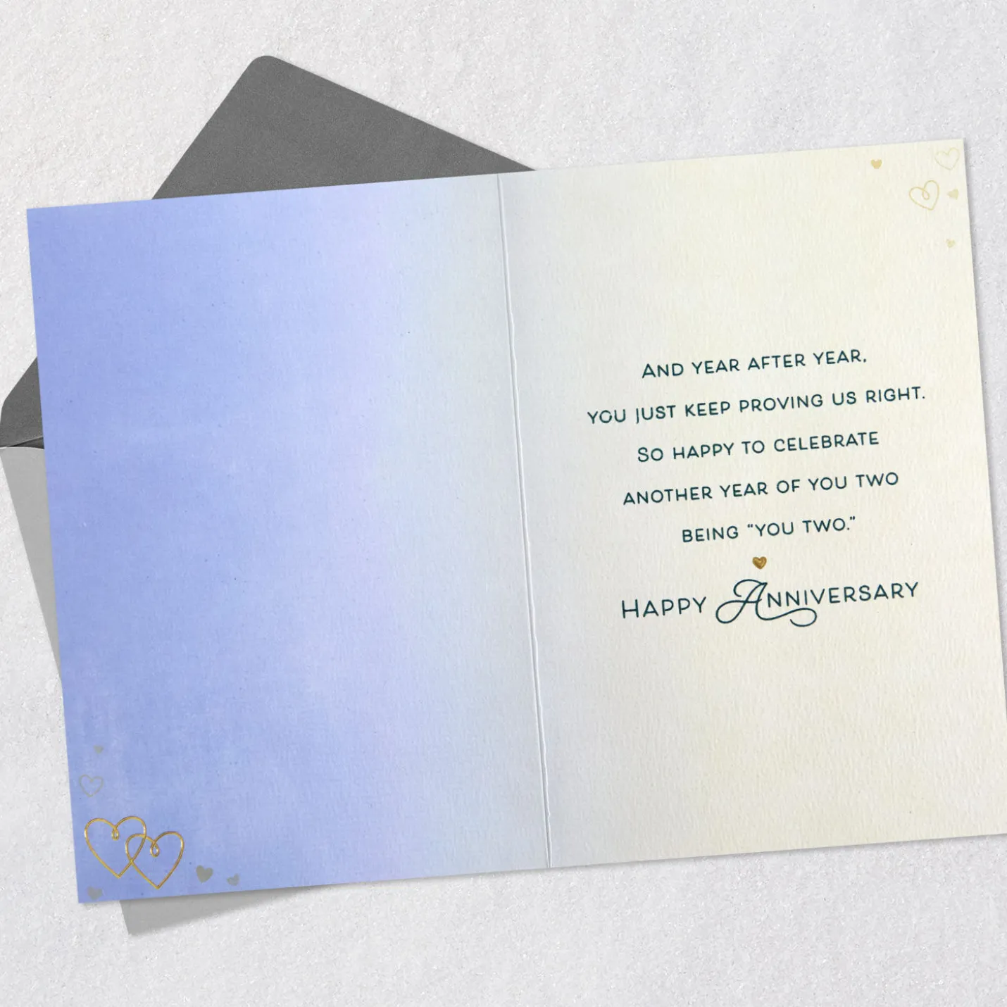 Celebrating Your Love Story Anniversary Card for Granddaughter and Spouse