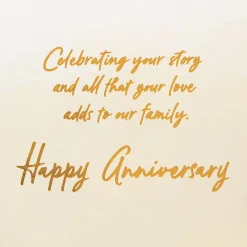 Celebrating Your Story of Love Anniversary Card for Parents